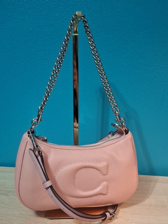 Coach Handbags - Coach TERI Blush Leather Quilted Signature C Shoulder Bag STYLE CJ608